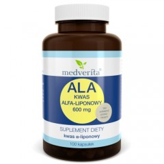 Medverita ALA Kwas Alfa-liponowy 600 mg 100 kapsułek