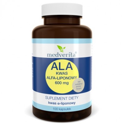 Medverita ALA Kwas Alfa-liponowy 600 mg 100 kapsułek