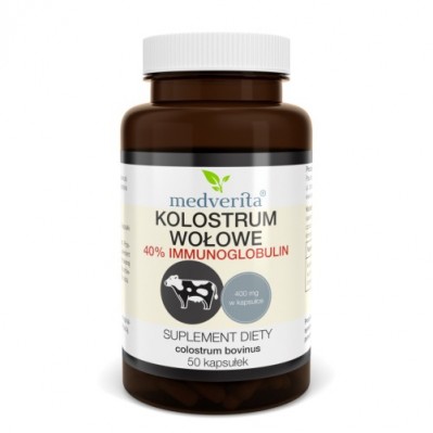 Medverita Kolostrum wołowe 400mg 50 kapsułek