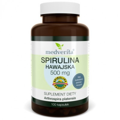 Medverita Spirulina Hawajska 500mg 100 kapsułek