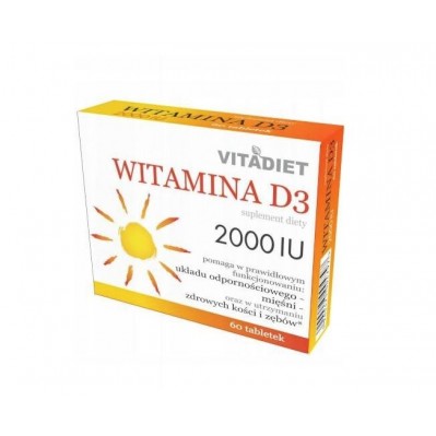 VitaDiet Witamina D3 2000 IU 60 tabletek