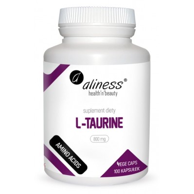 Aliness L-Taurine 800mg 100 kapsułek VEGE