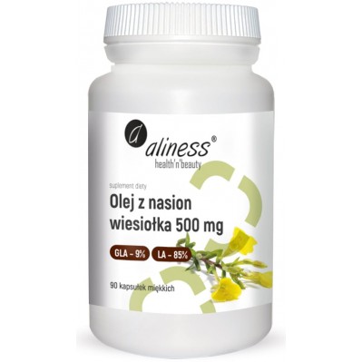 Aliness Olej z nasion wiesiołka 500mg 90 kapsułek