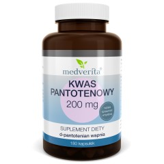 Medverita Kwas Pantotenowy 200mg - 180 kapsułek