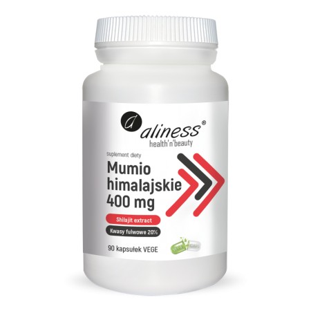 Aliness Mumio himalajskie (Shilajit extract) 400mg x 90 Vege caps.