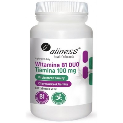 Aliness Witamina B1 DUO Tiamina 100mg 100 tabletek