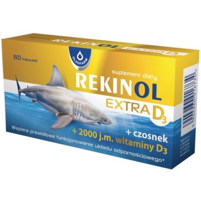 OLEOFARM Rekinol Extra D3 60 kapsułek