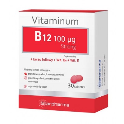 STARPHARMA Vitaminum B12 STRONG 30 tabletek