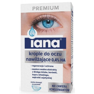 STARPHARMA IANA Krople Premium 0,4% HA Nawilżające 10ml