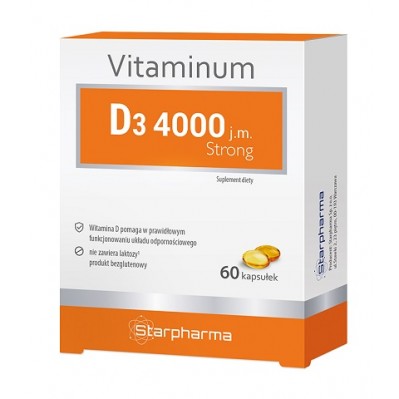 STARPHARMA Vitaminum D3 4000 j.m. 60 tabletek