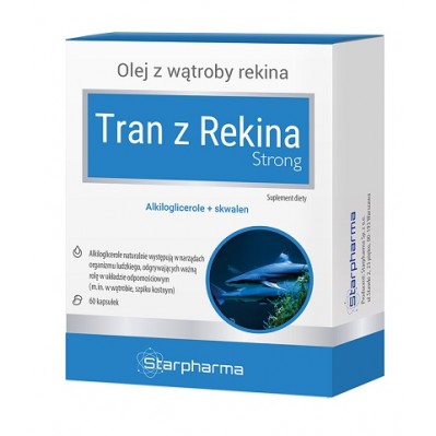 STARPHARMA Tran z rekina STRONG 60 kapsułek
