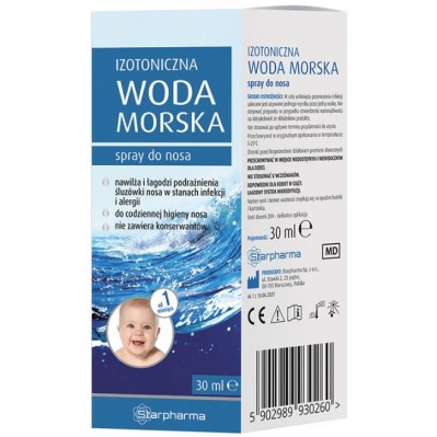 STARPHARMA Izotoniczna woda morska Spray do nosa 30ml