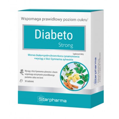 STARPHARMA Diabeto STRONG 30 tabletek