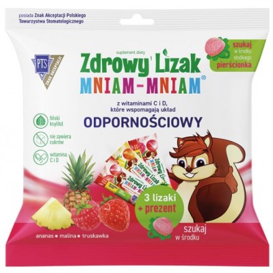 STARPHARMA Zdrowy Lizak Mniam-Mniam 3 Smaki + Pierścionek