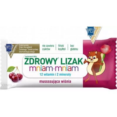 STARPHARMA Zdrowy Lizak Mniam-Mniam Wiśnia 1szt