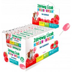 STARPHARMA Zdrowy Lizak Mniam-Mniam Na gardło Malina Łezka 40szt