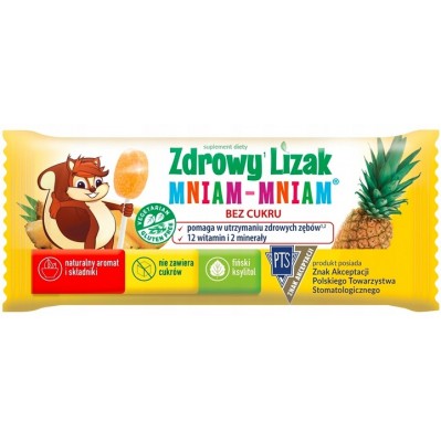 STARPHARMA Zdrowy Lizak Mniam-Mniam Ananas Łezka 1szt