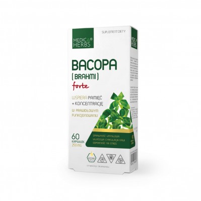 MEDICA HERBS BACOPA (BRAHMI) FORTE 60 KAPSUŁEK