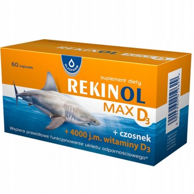 OLEOFARM Rekinol MAX D3 60 kapsułek