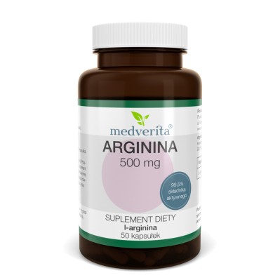 Medverita Arginina L-arginina 500 mg 50 kapsułek