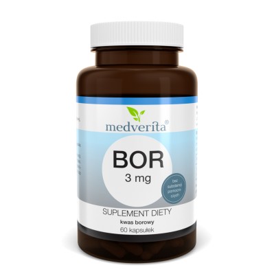 Medverita Bor 3mg kwas borowy 60 kapsułek