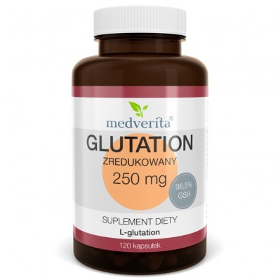 Medverita Glutation zredukowany 250mg 120 kapsułek