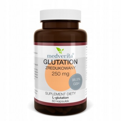 Medverita Glutation zredukowany 250mg 60 kapsułek