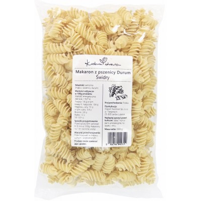 KUCHNIA ZDROWIA Makaron z pszenicy Durum Świdry 1Kg