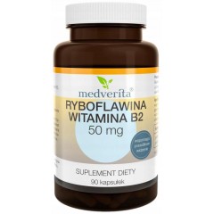 Medverita Ryboflawina Witamina B2 50mg 90 kapsułek