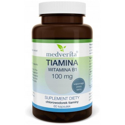 Medverita Tiamina (Witamina B1) 100mg 60 kapsułek