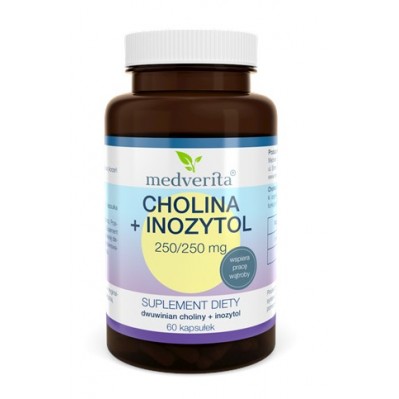 Medverita Cholina + Inozytol 250/250 mg 60 kapsułek