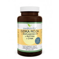Medverita Dzika róża + Bioflawonoidy + Rutyna + Cynk - 60 kapsułek