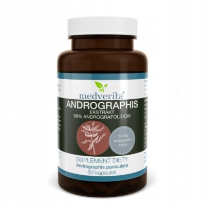 Medverita Andrographis ekstrakt 98% andrografolidów 60 kapsułek