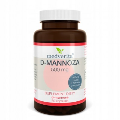 Medverita D-mannoza 500mg 50 kapsułek