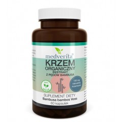 Medverita Krzem Organiczny ekstrakt z pędów bambusa 60 kapsułek