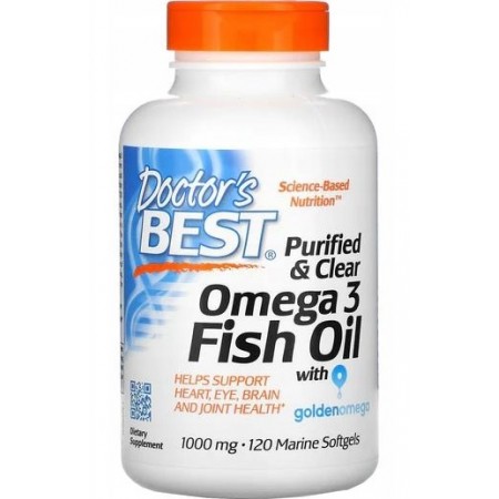 DOCTOR'S BEST Omega 3 Fish Oil 1000mg 120 kapsułek