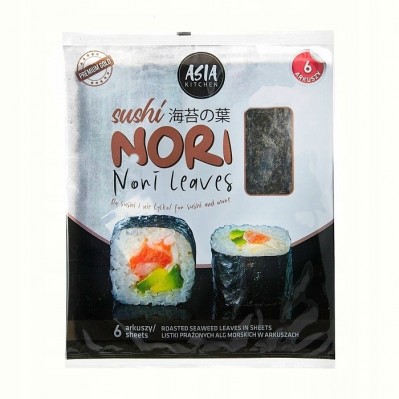 ASIA KITCHEN Wodorosty Nori Gold 6 arkuszy 15g