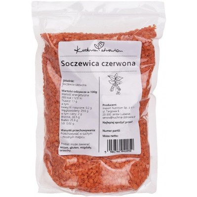 KUCHNIA ZDROWIA Soczewica czerwona 1KG