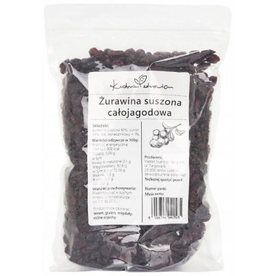 KUCHNIA ZDROWIA Żurawina Suszona Całojagodowa 1KG