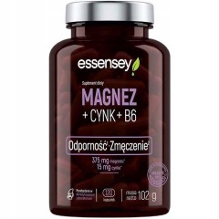 ESSENSEY Magnez + Cynk + Witamina B6 120 kapsułek