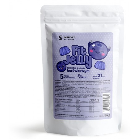 INSPORT NUTRITION Galaretka FIT JELLY o smaku BORÓWKOWYM 35g