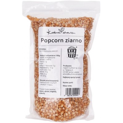 KUCHNIA ZDROWIA Popcorn ziarno 1Kg