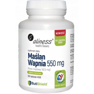 Aliness Maślan wapnia 550mg 100 tabletek matrycowych