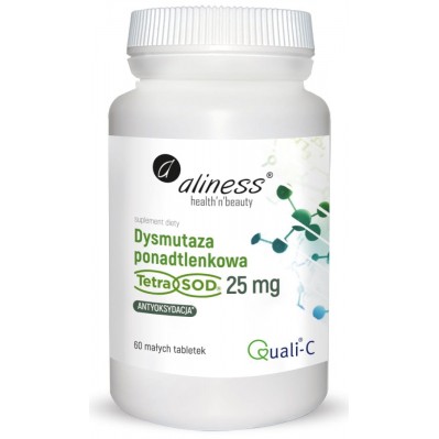 Aliness Dysmutaza ponadtlenkowa (Tetra Sod) 25mg 60 tabletek