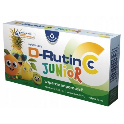 OLEOFARM D-Rutin CC JUNIOR 60 tabletek do ssania
