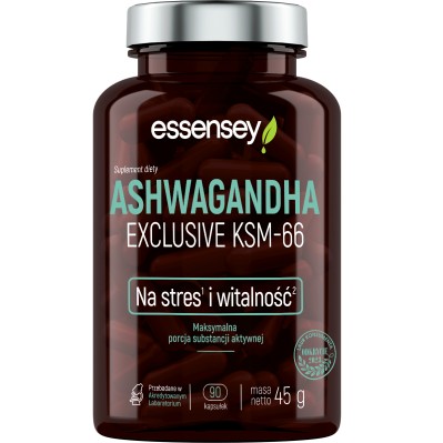 ESSENSEY Ashwagandha Exclusive KSM-66 90 kapsułek