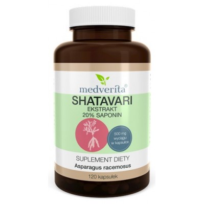 Medverita Shatavari 500mg 120 kapsułek