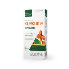 MEDICA HERBS KURKUMA + PIPERYNA 605mg 60 kapsułek