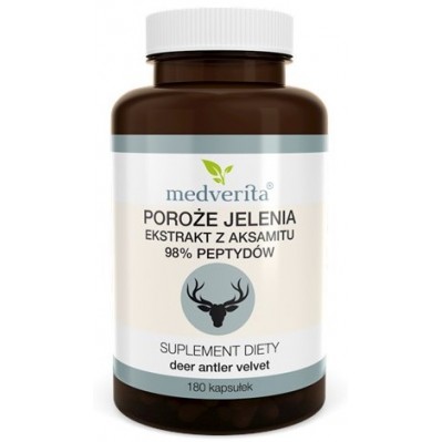 Medverita Poroże jelenia 98% 300mg 180 kapsułek