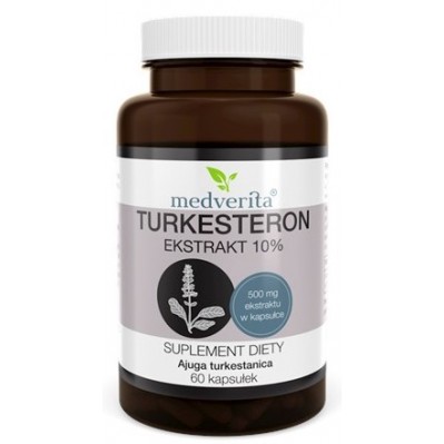 Medverita Turkesteron 500 mg ekstrakt 10% 60 kapsułek